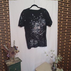 Black urban chic painters shirt, size large